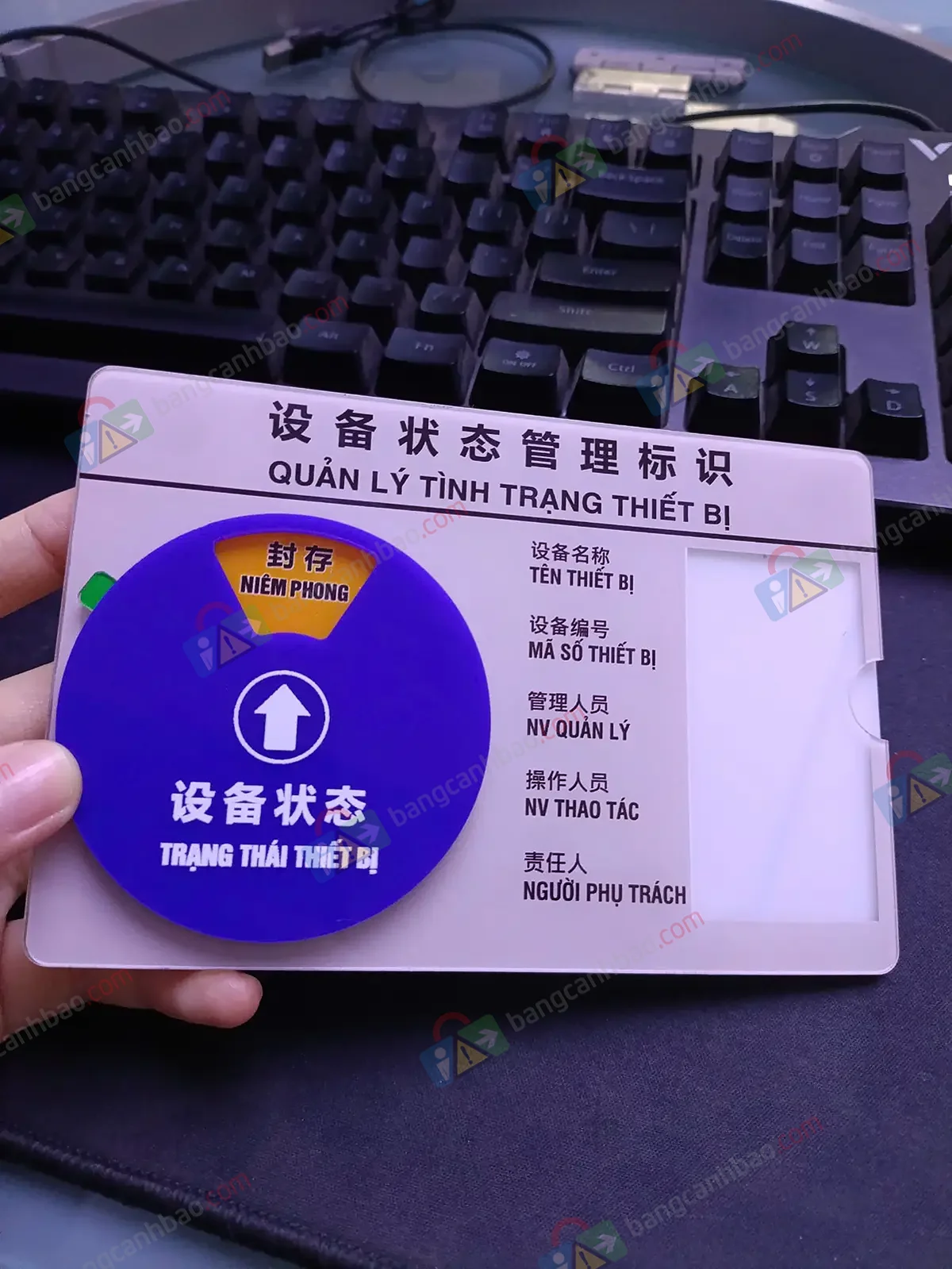 Bảng Trạng Thái Thiết Bị Song Ngữ Việt Trung  - 6